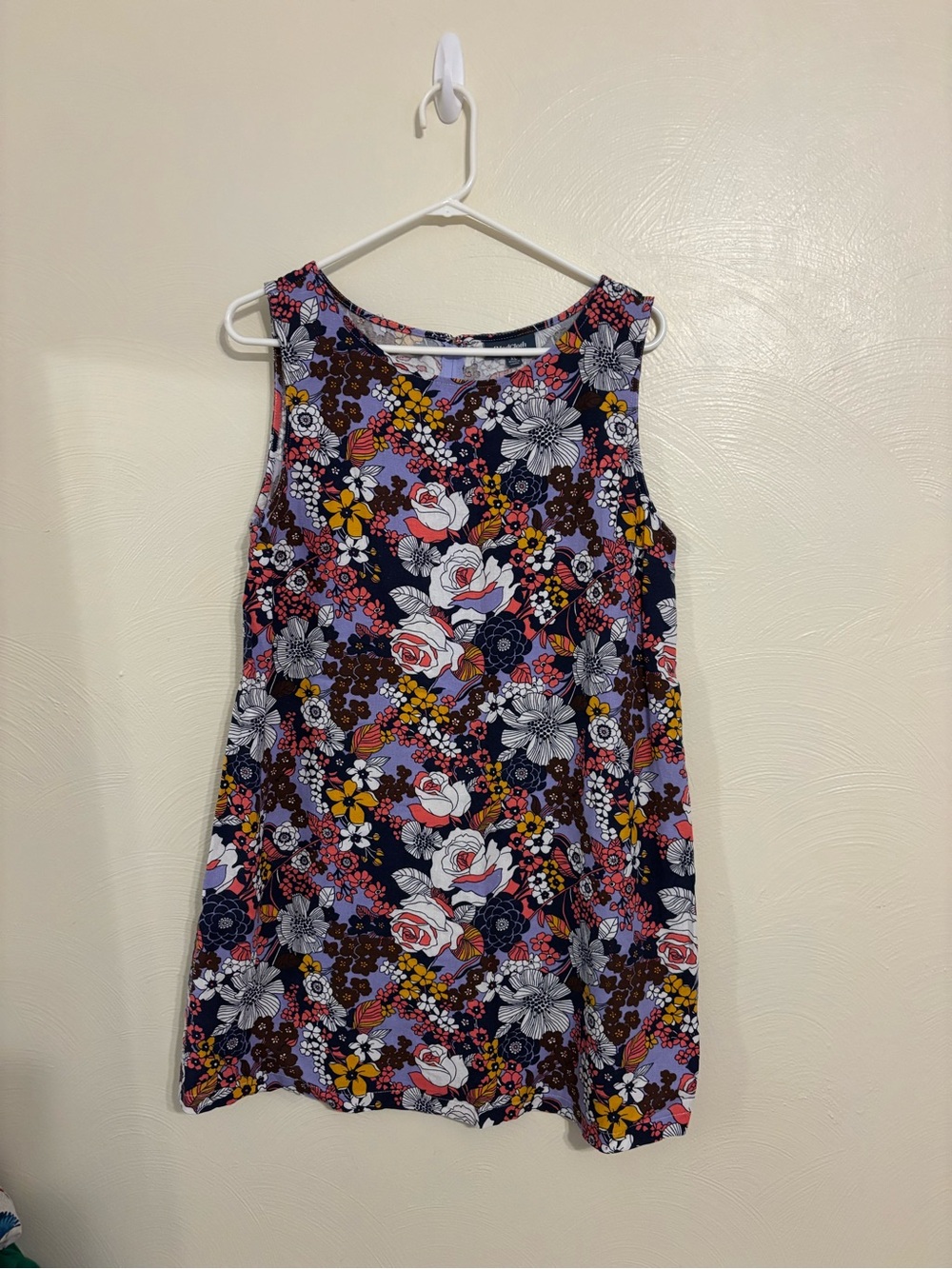 ModCloth Floral Shift Dress XL Sleeveless Retro Cottagecore
